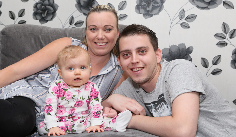 Britain’s youngest DOUBLE lung transplant patient: 5-month-old is even well enough to be a bridesmaid at her parents’ wedding