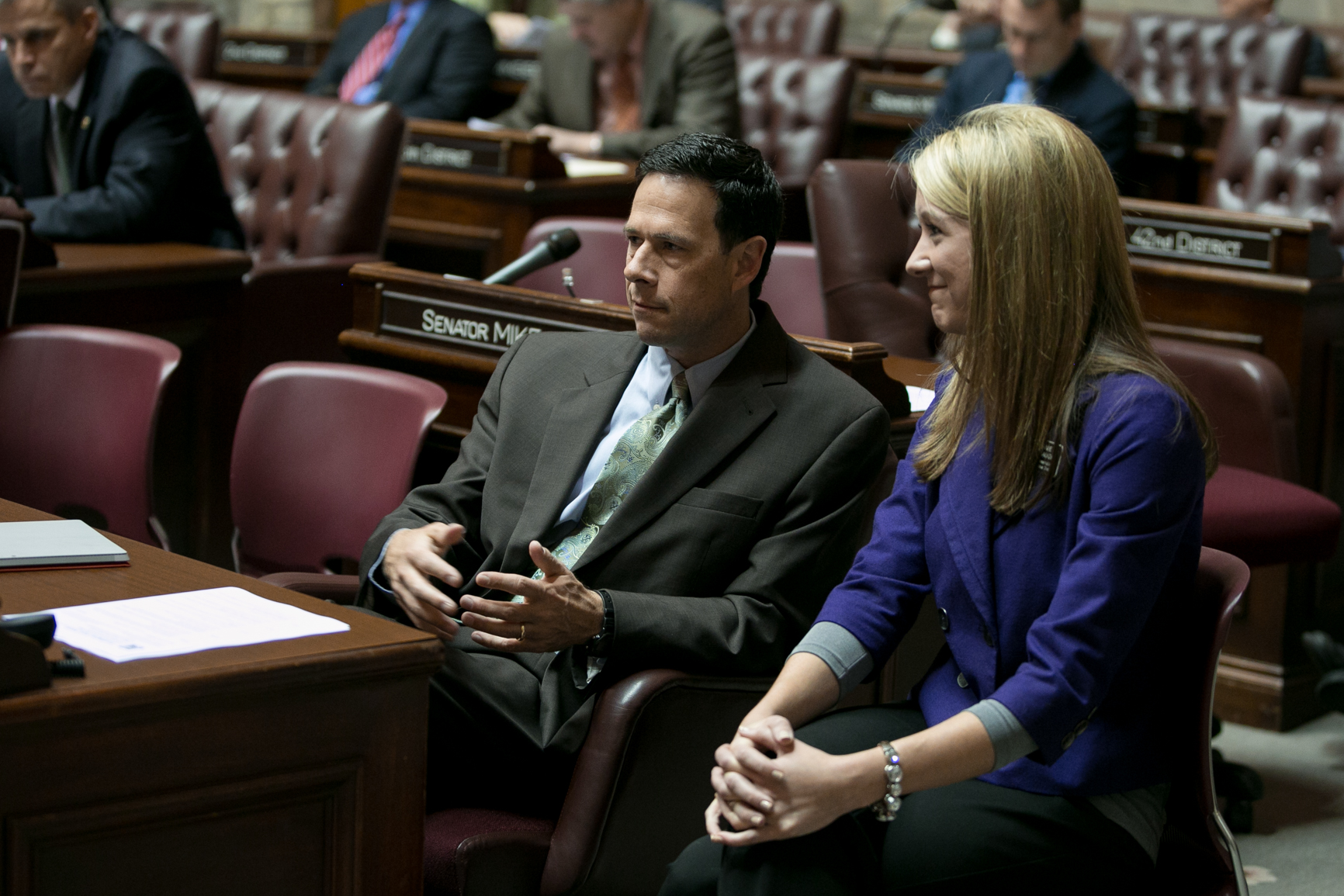 Rep. Stambaugh with Sen. Andy Hill