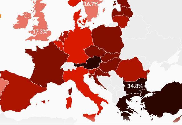 Smoking in Europe Mapped in Infographic